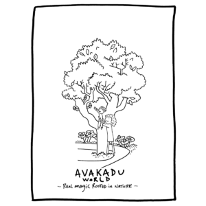 Avakadu Coloring Poster
